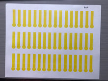 Load image into Gallery viewer, Page of Thermometer-Shaped Devices (48 devices per page)