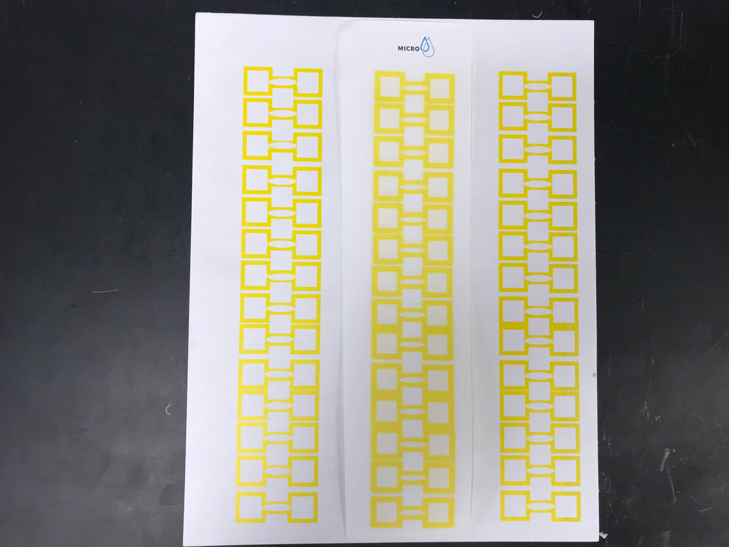 Page of electrochemical cells (42 cells/page)