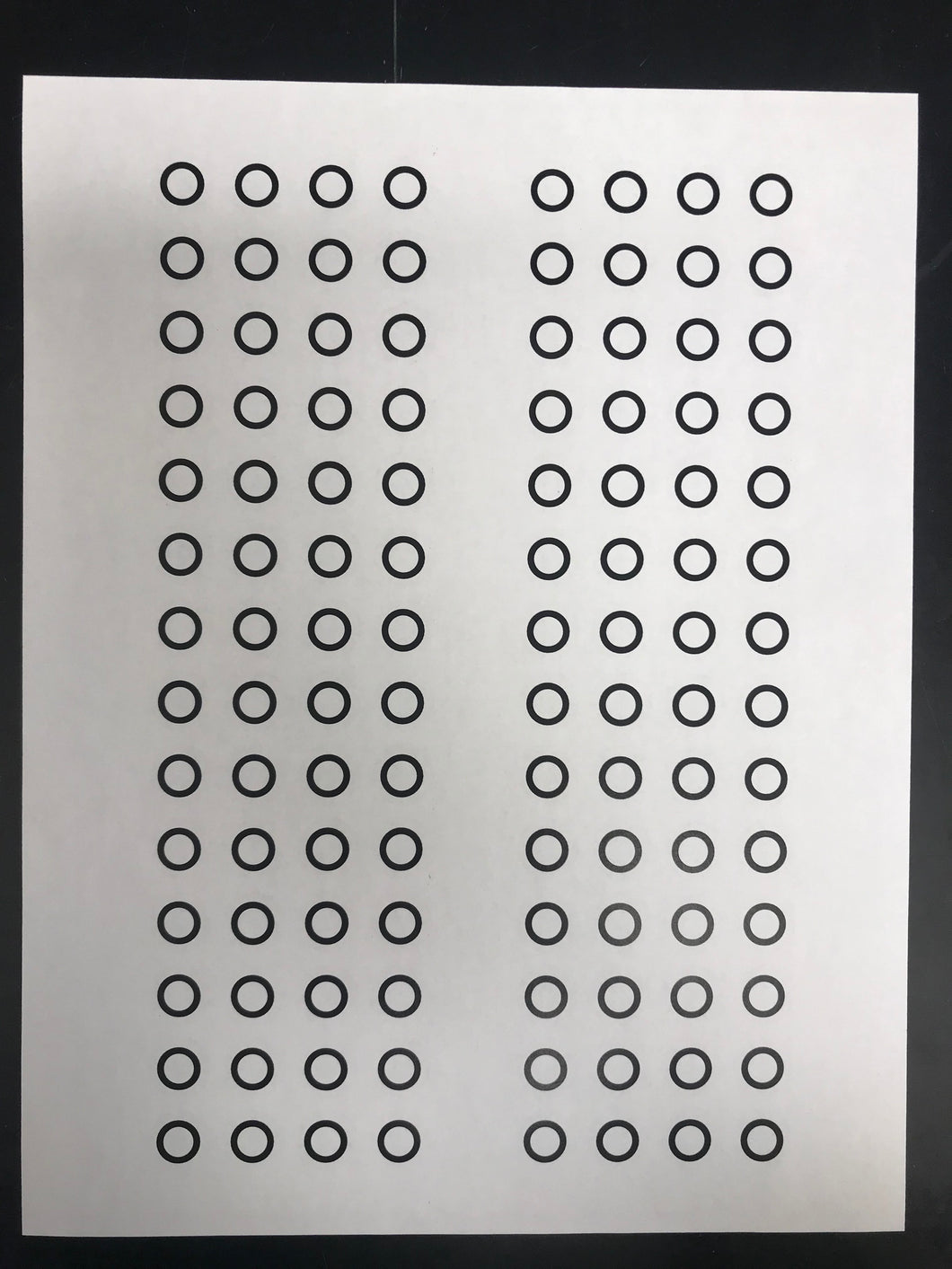 Circles for Spot Tests (112 spots/page)